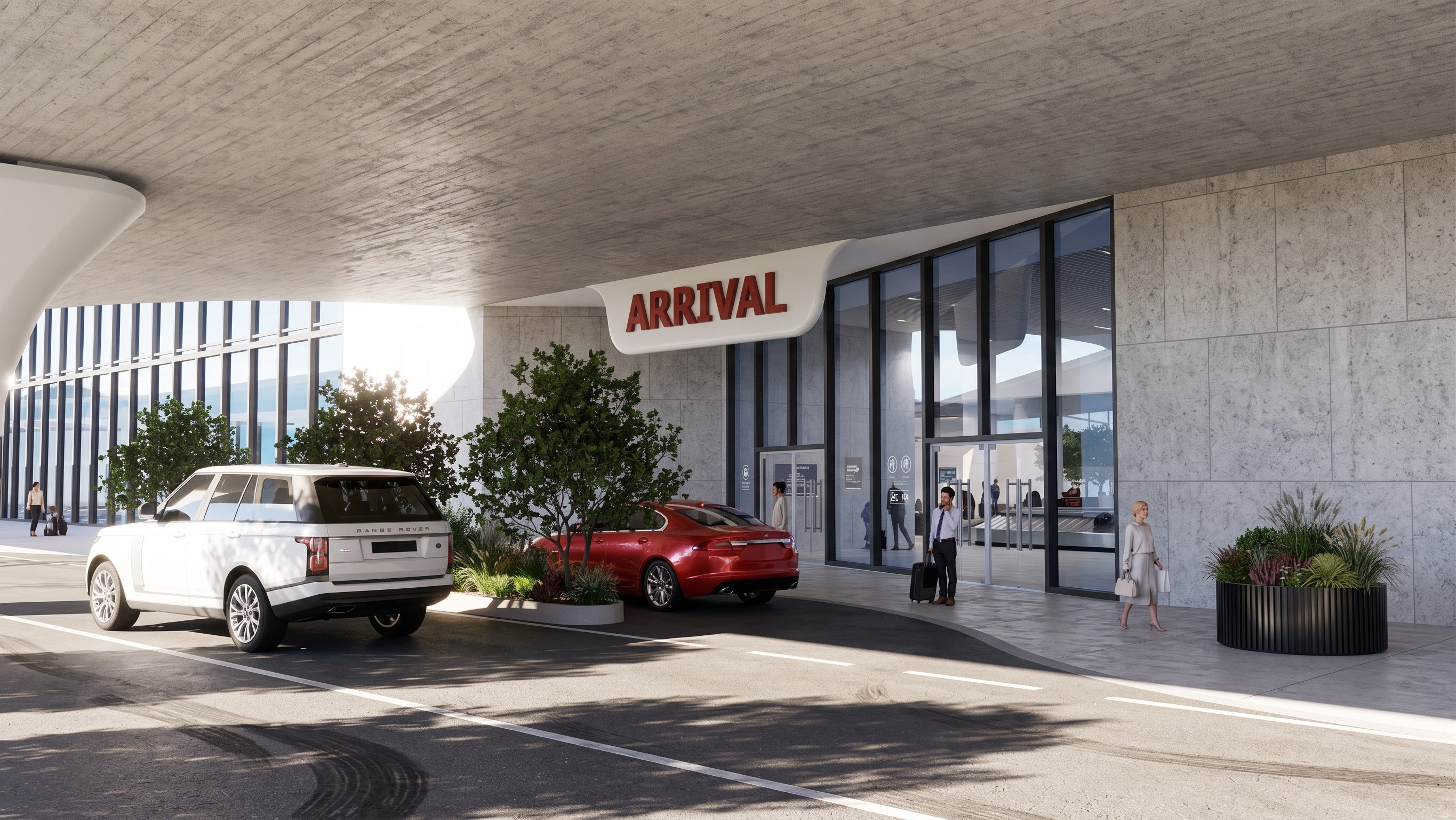 Exterior Rendering - Contemporary Residential Facade